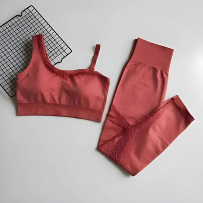 Dusty Pink Slim Strap Sports Set