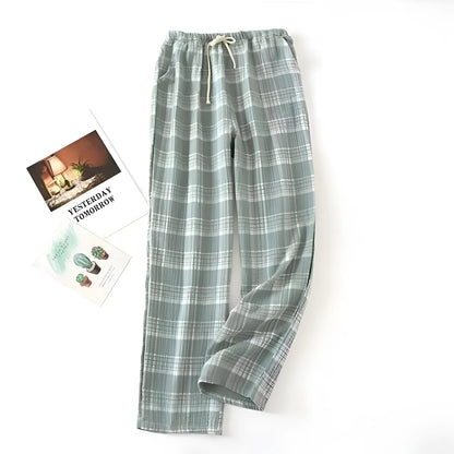 Green Checked Pyjama Trousers