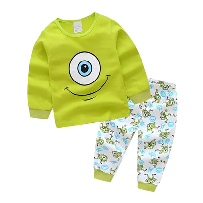 Green Children's Pyjamas with Fairy Tale Motif