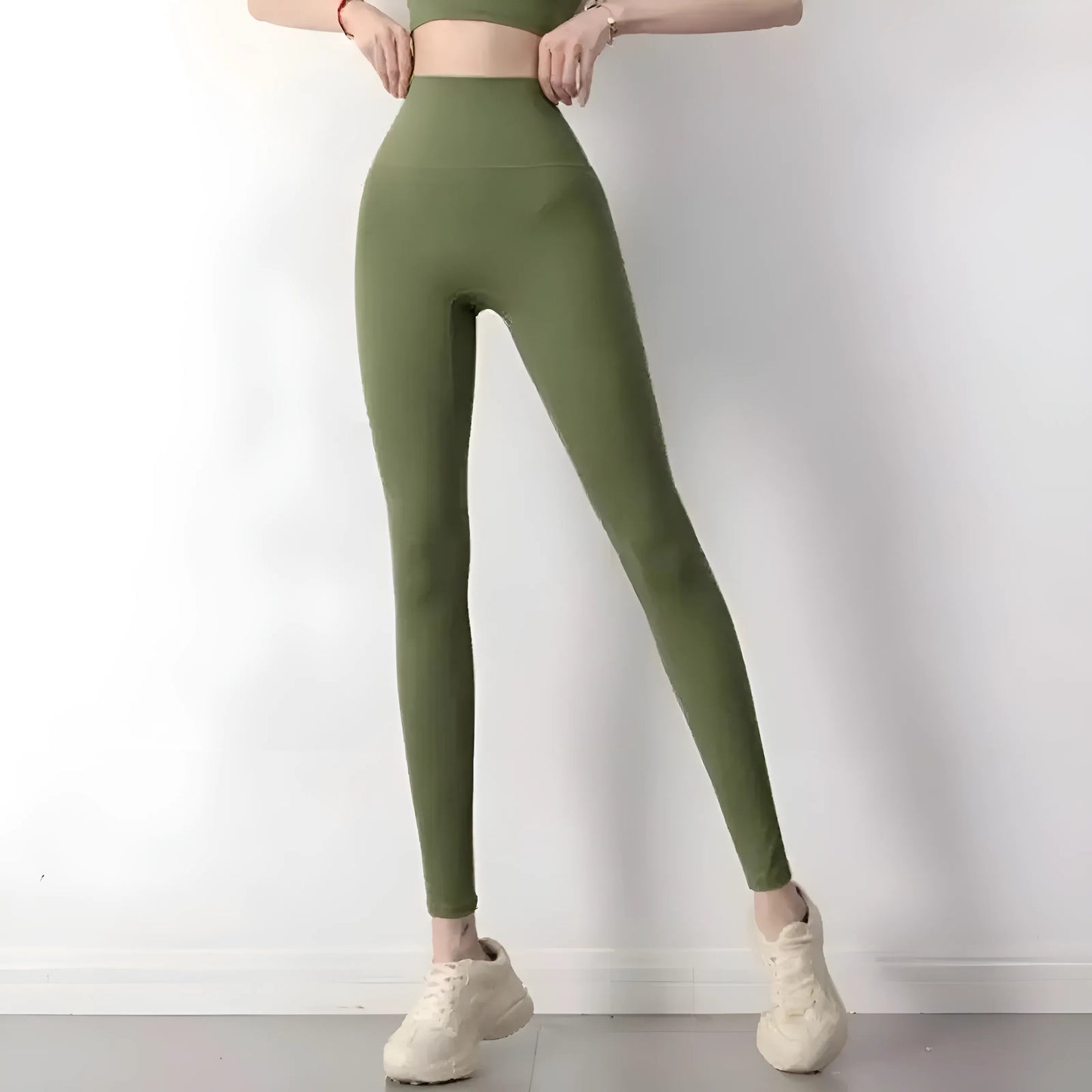 Green Classic High-Waisted Women's Leggings