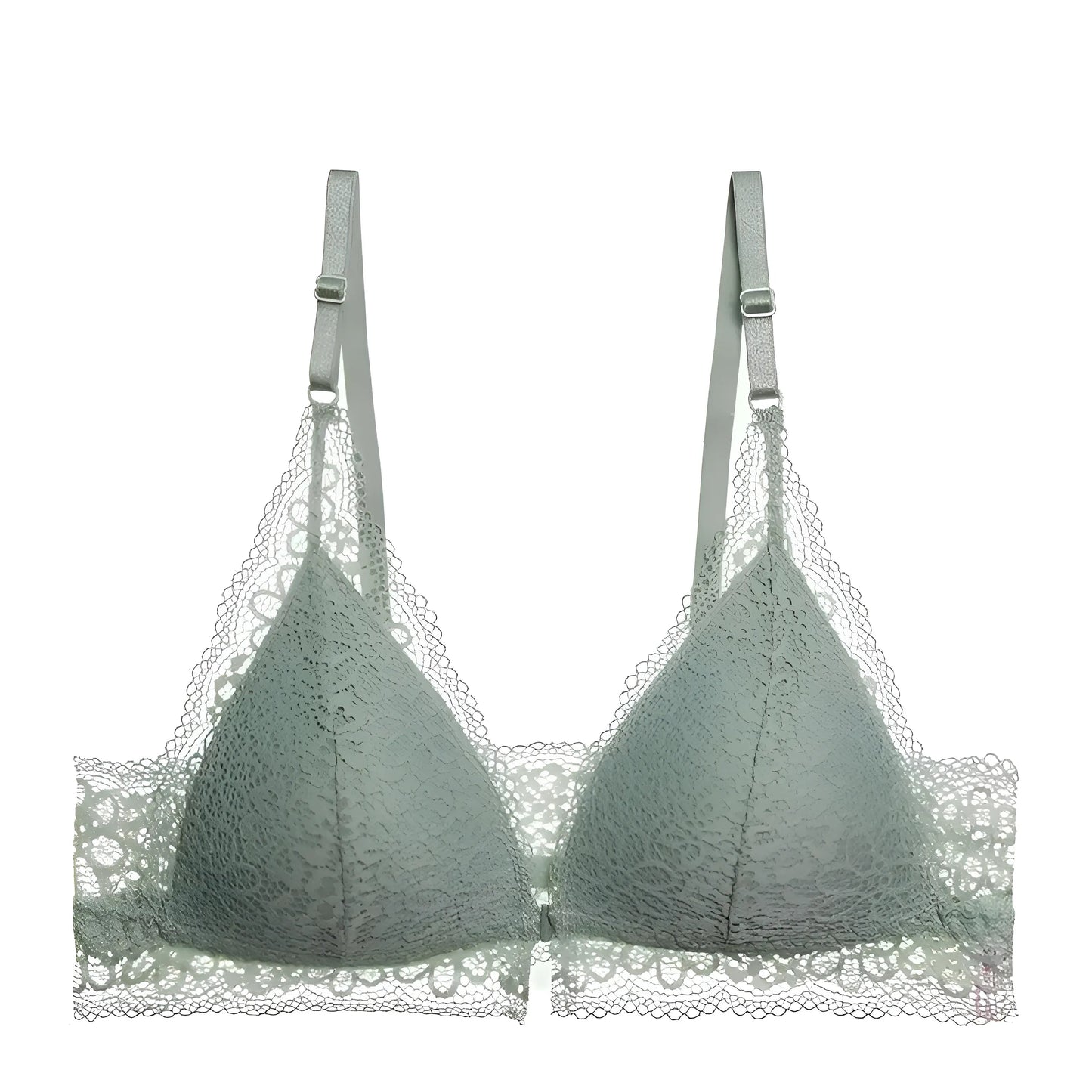 Green Lace Bralette Bra