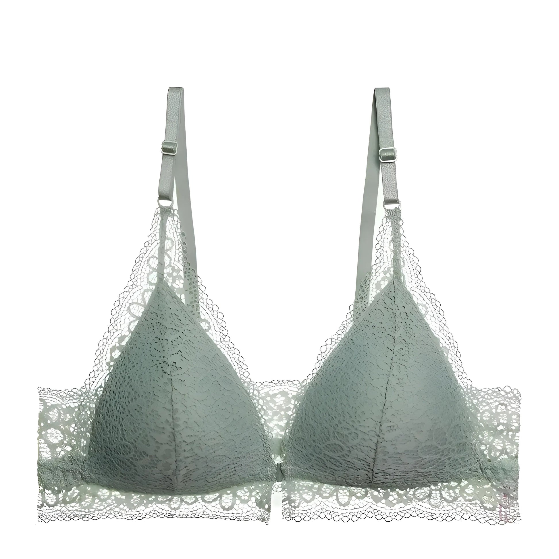 Green Lace Bralette Bra