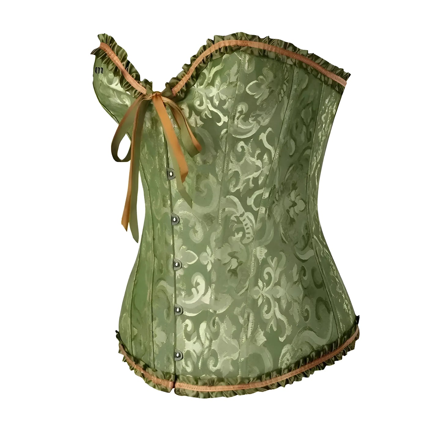 Green Lace Corset with Ties