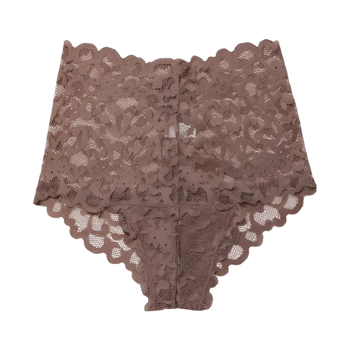 Green Lace High-Waisted Knickers