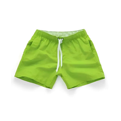 Green Men's Swim Shorts with Pockets in Various Colours