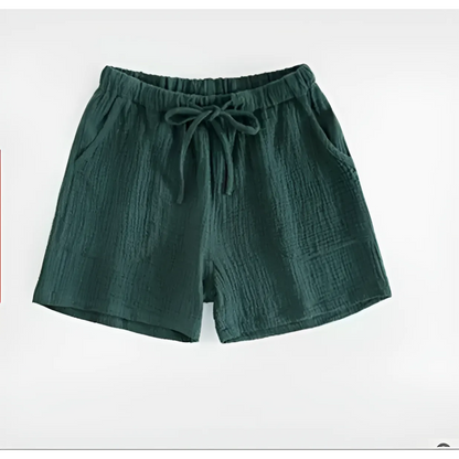 Green Tied Sleep Shorts