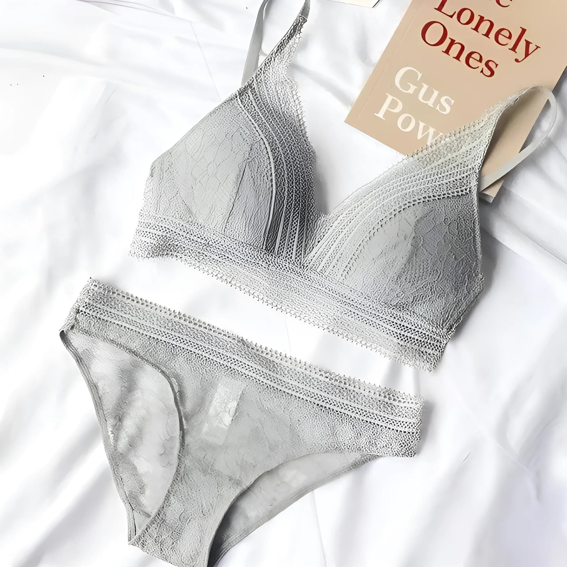 Grey Comfortable Loungewear Set with Elasticated Waistband