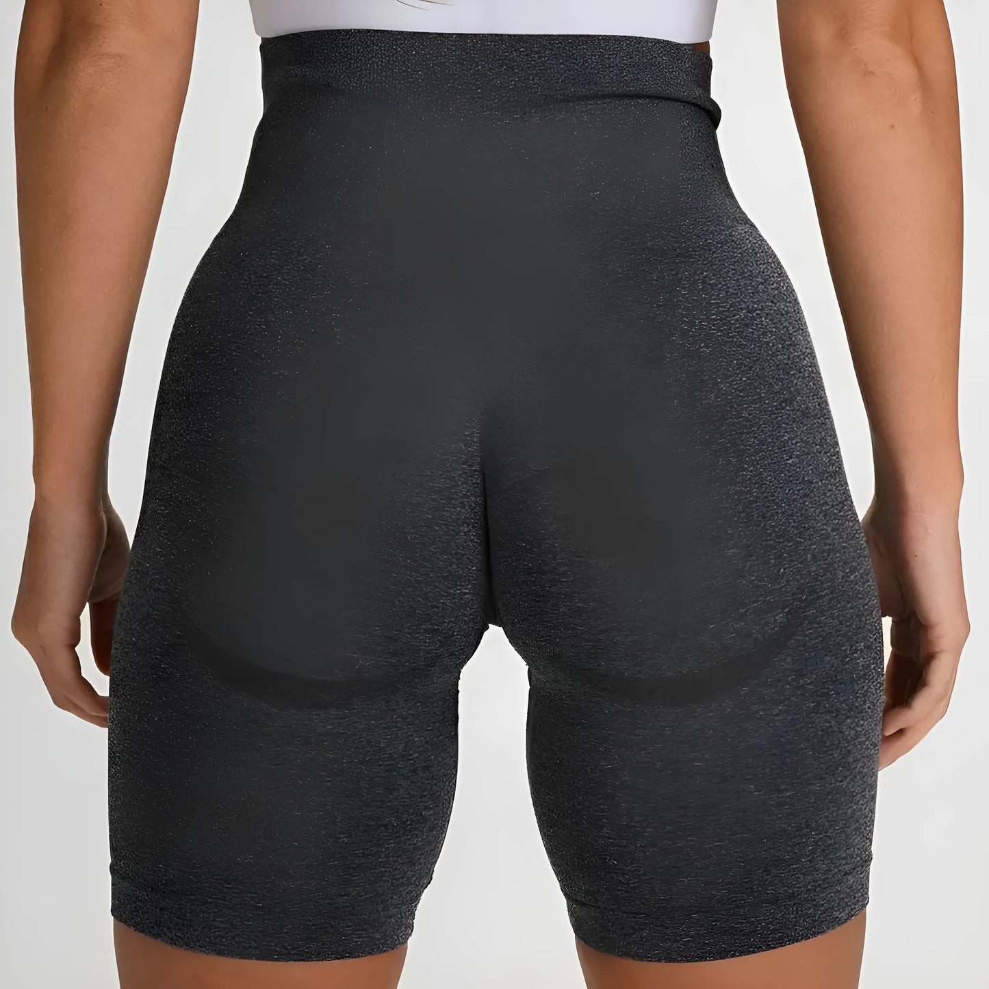 Grey Cycling Shorts in a Fitted Style