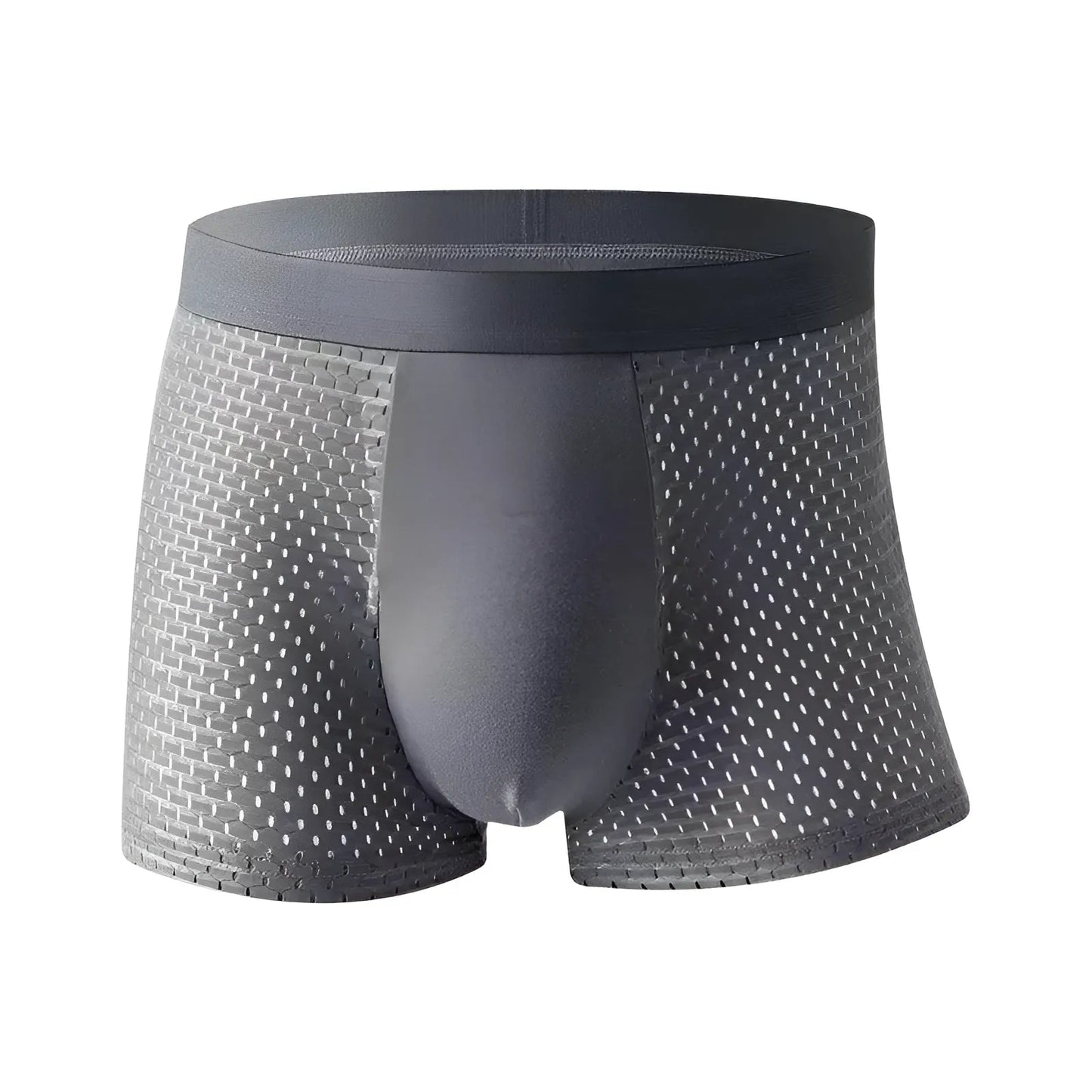 Grey Men's Breathable Boxer Shorts