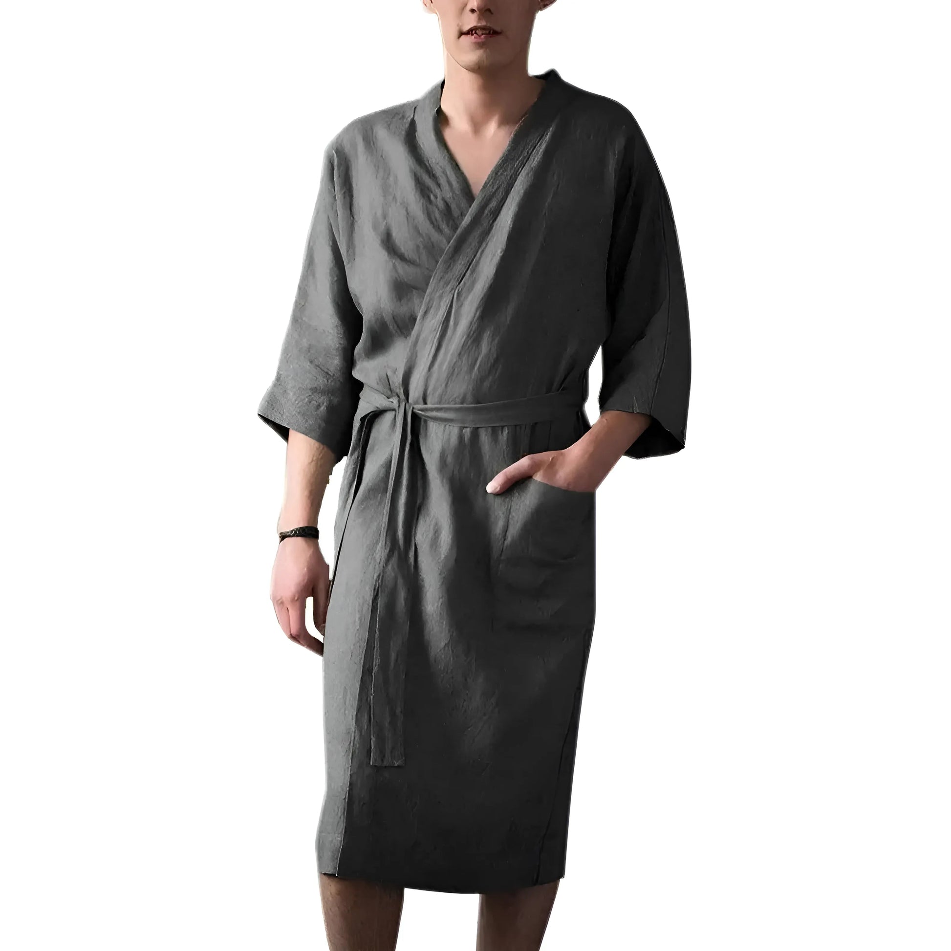 Grey Men's Classic Cut Robe