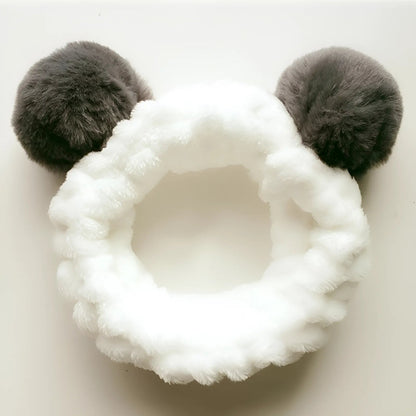 Grey Panda Headband