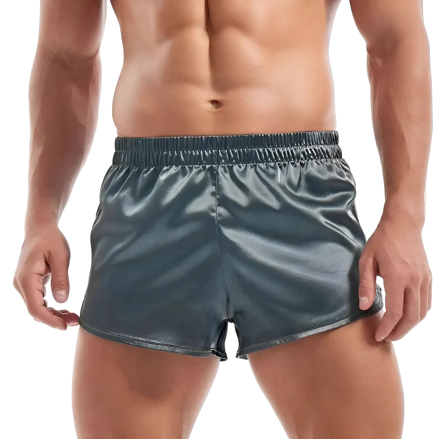 Grey Satin Men's Boxer Shorts