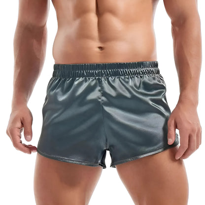 Grey Satin Men's Boxer Shorts