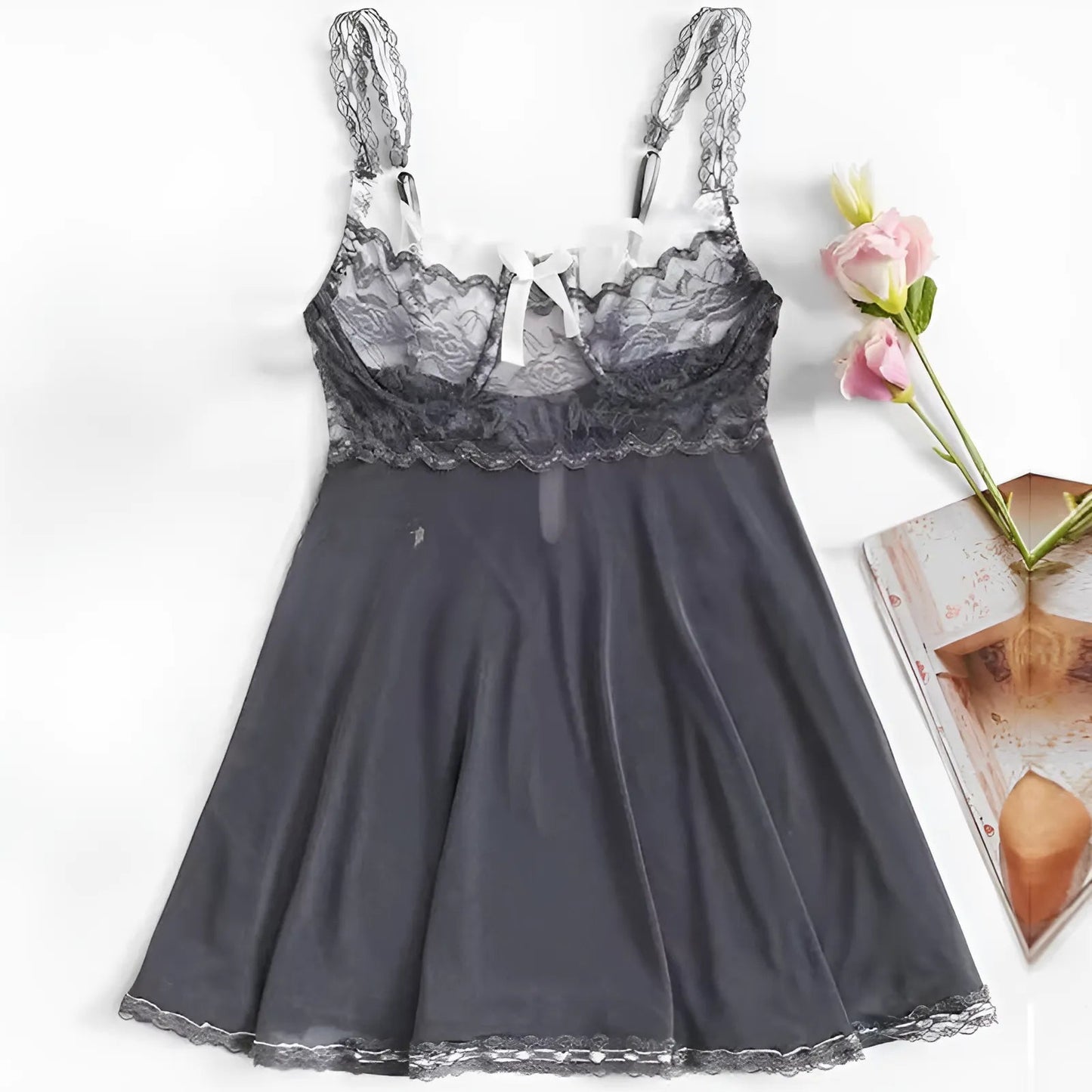 Grey Short Nightdress