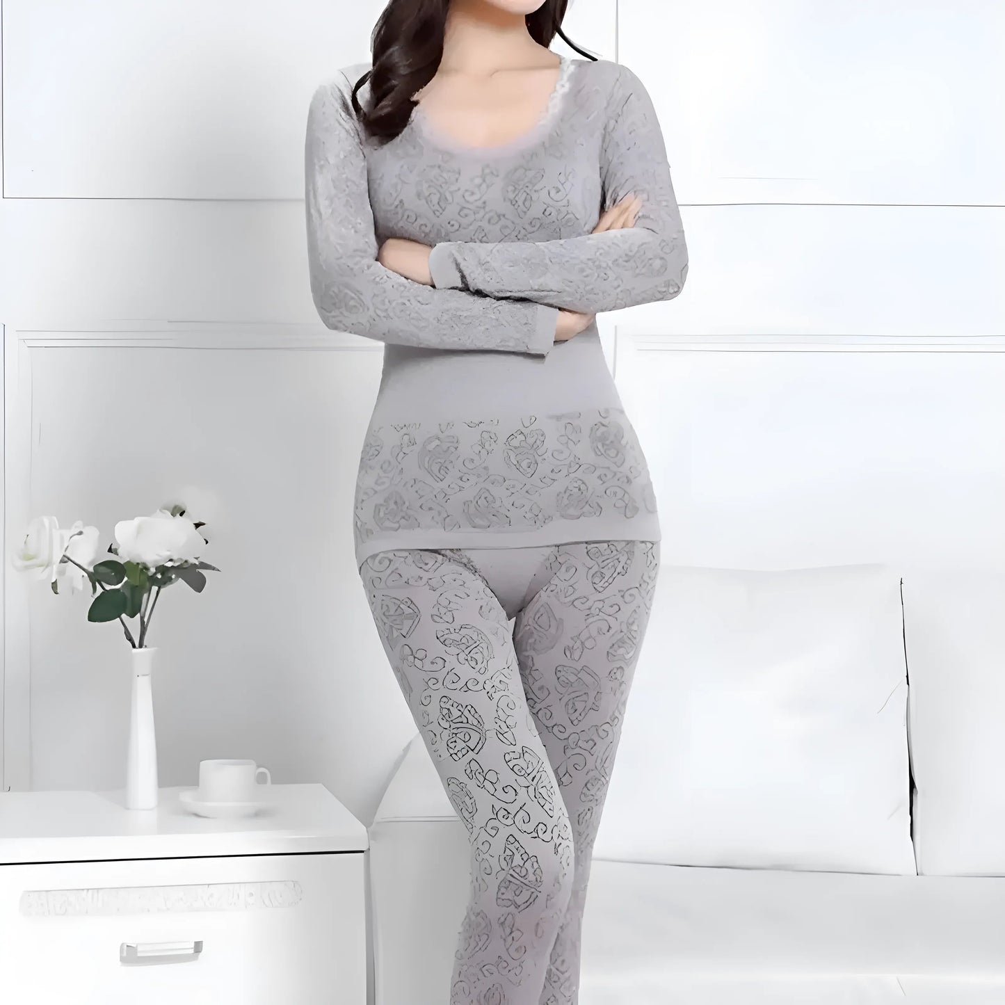 Grey Universal Thermal Underwear