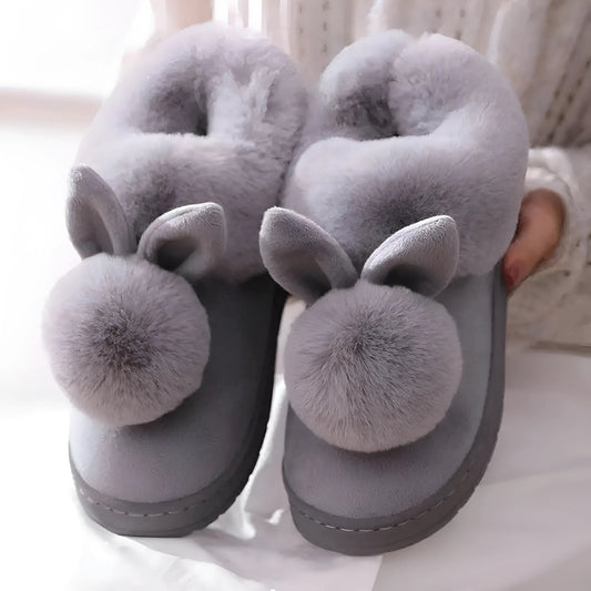 Grey Women's Slip-On Slippers