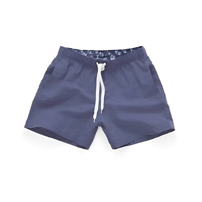 Greyish Blue Men's Swim Shorts with Pockets in Various Colours