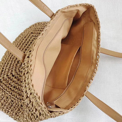 Handwoven beach bag