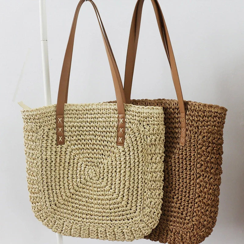 Handwoven beach bag