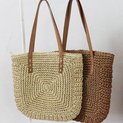 Handwoven beach bag