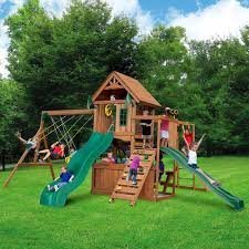 Swing-N-Slide Super Knightsbridge Wood Outdoor Swing Set