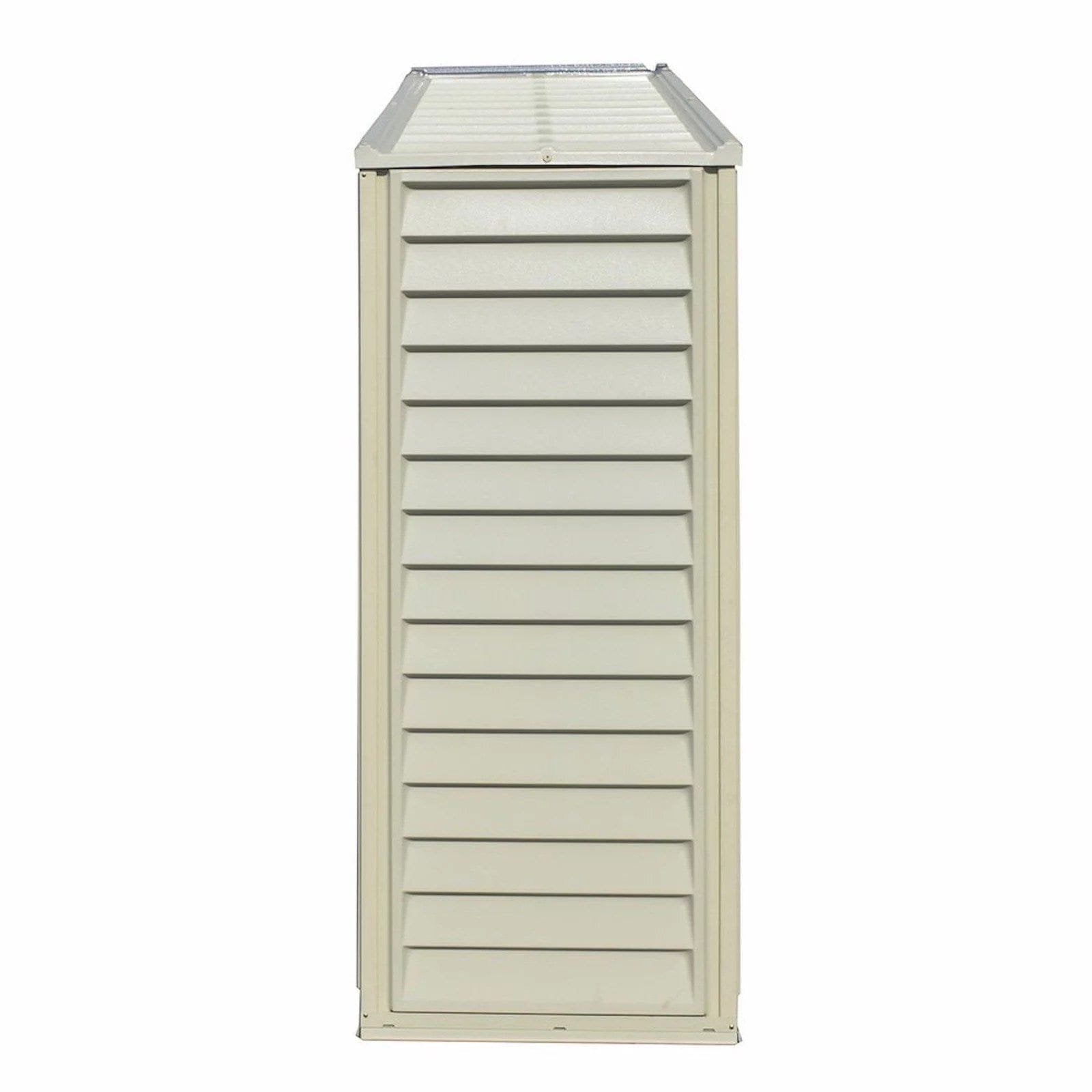 DuraMax 10.5ft x 2.75ft SidePro Vinyl Shed with Foundation Kit