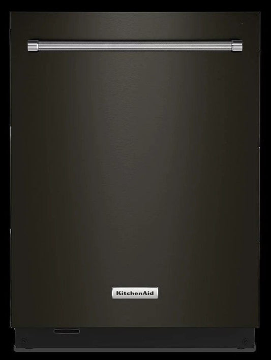 KitchenAid – Top Control Built-In Dishwasher with Stainless Steel Tub, FreeFlex Third Rack, 44dBA – Black stainless steel