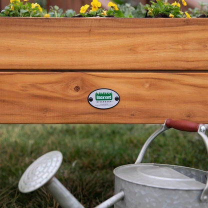 Raised planter 100% authentic teak wood