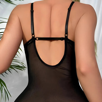  Lace Bodysuit with Open Back