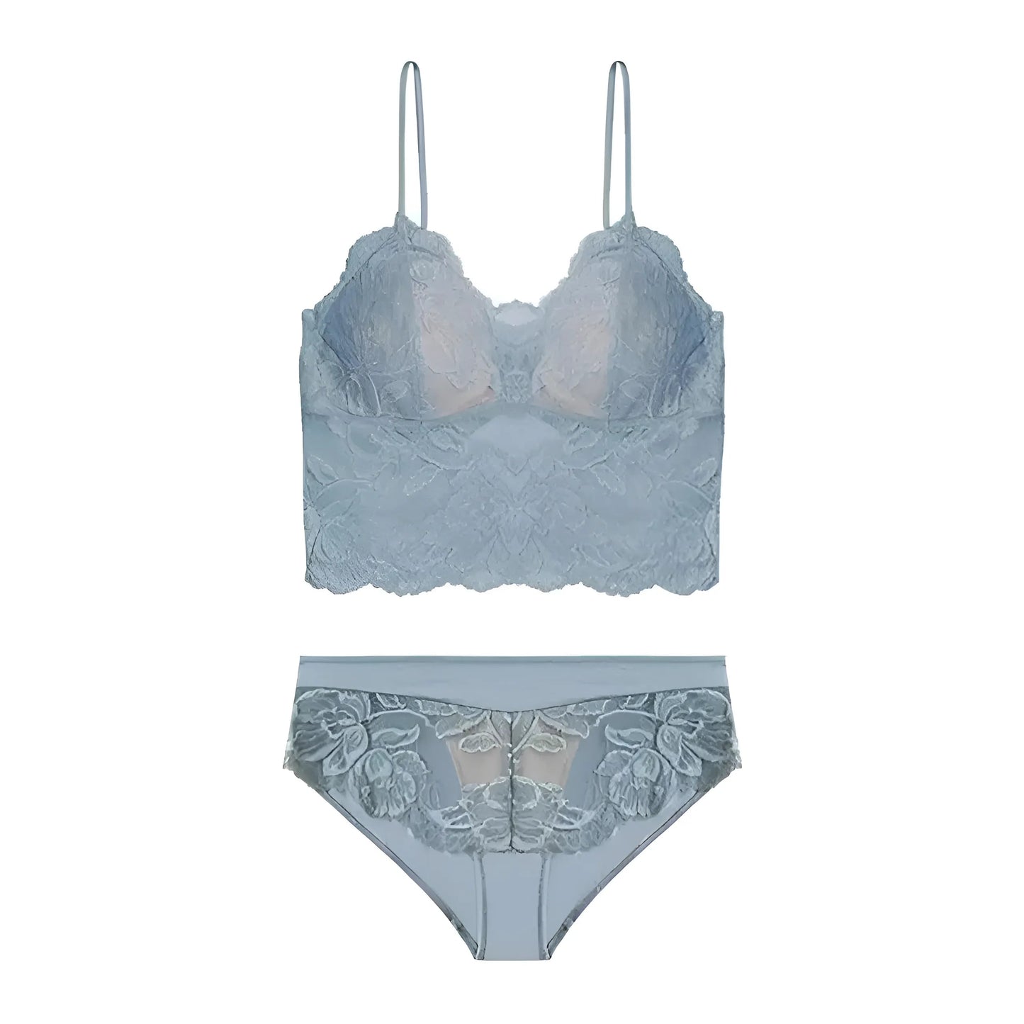  Lace Bralette Lingerie Set