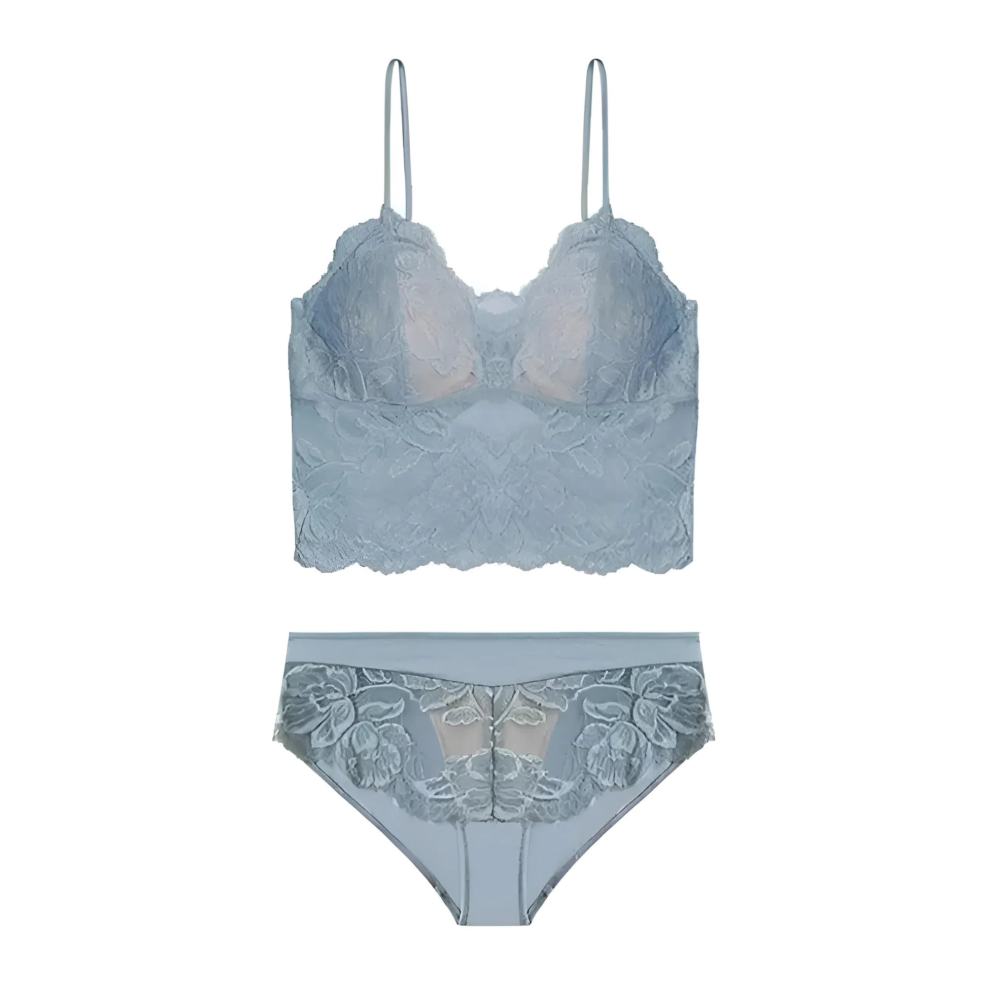  Lace Bralette Lingerie Set