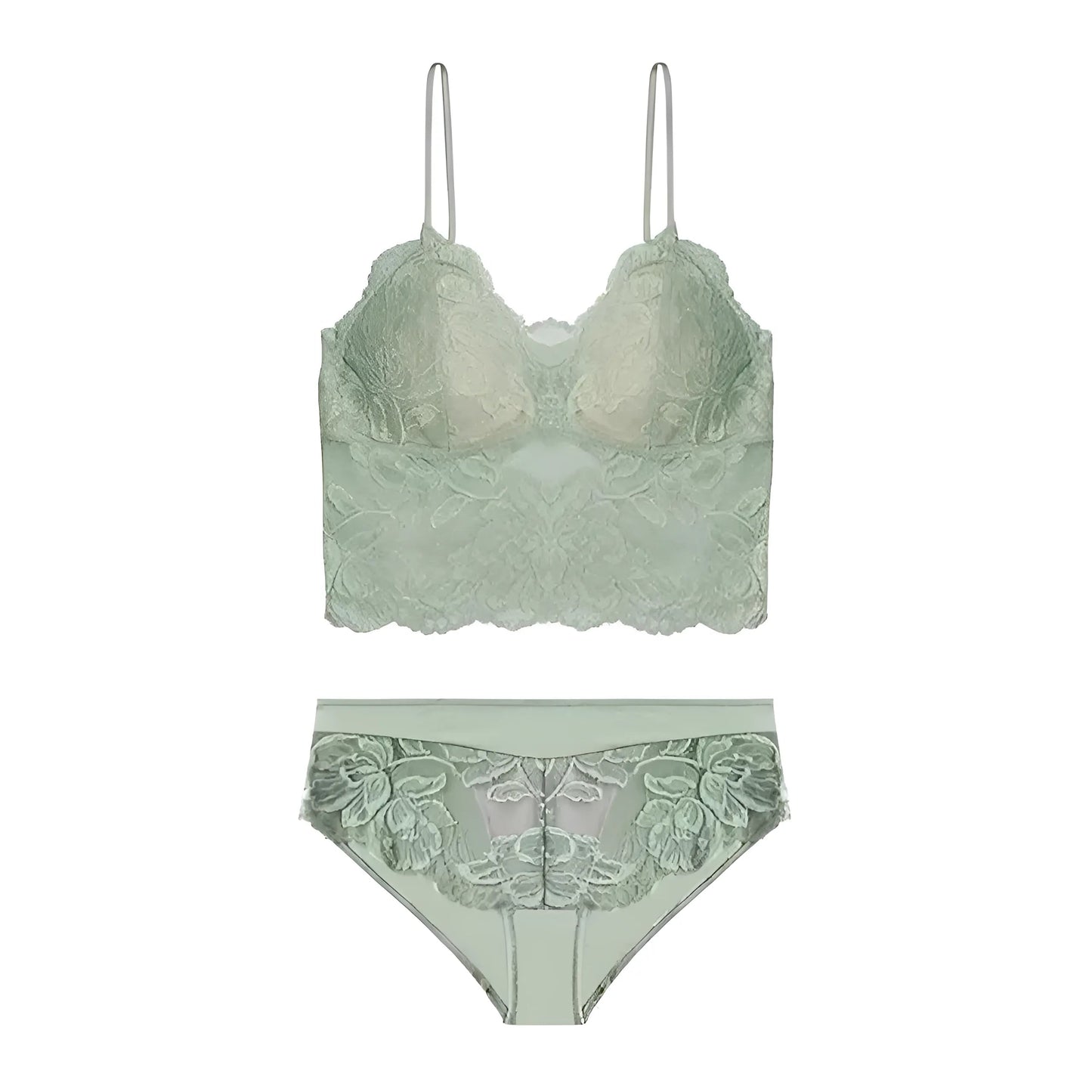  Lace Bralette Lingerie Set