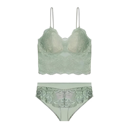  Lace Bralette Lingerie Set