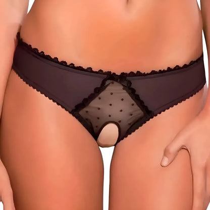  Lace Briefs with Cut-Out Detail