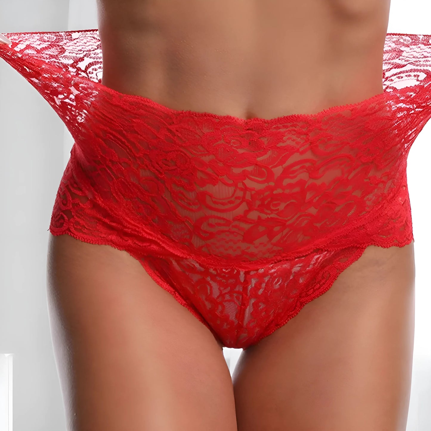  Lace High-Waisted Knickers