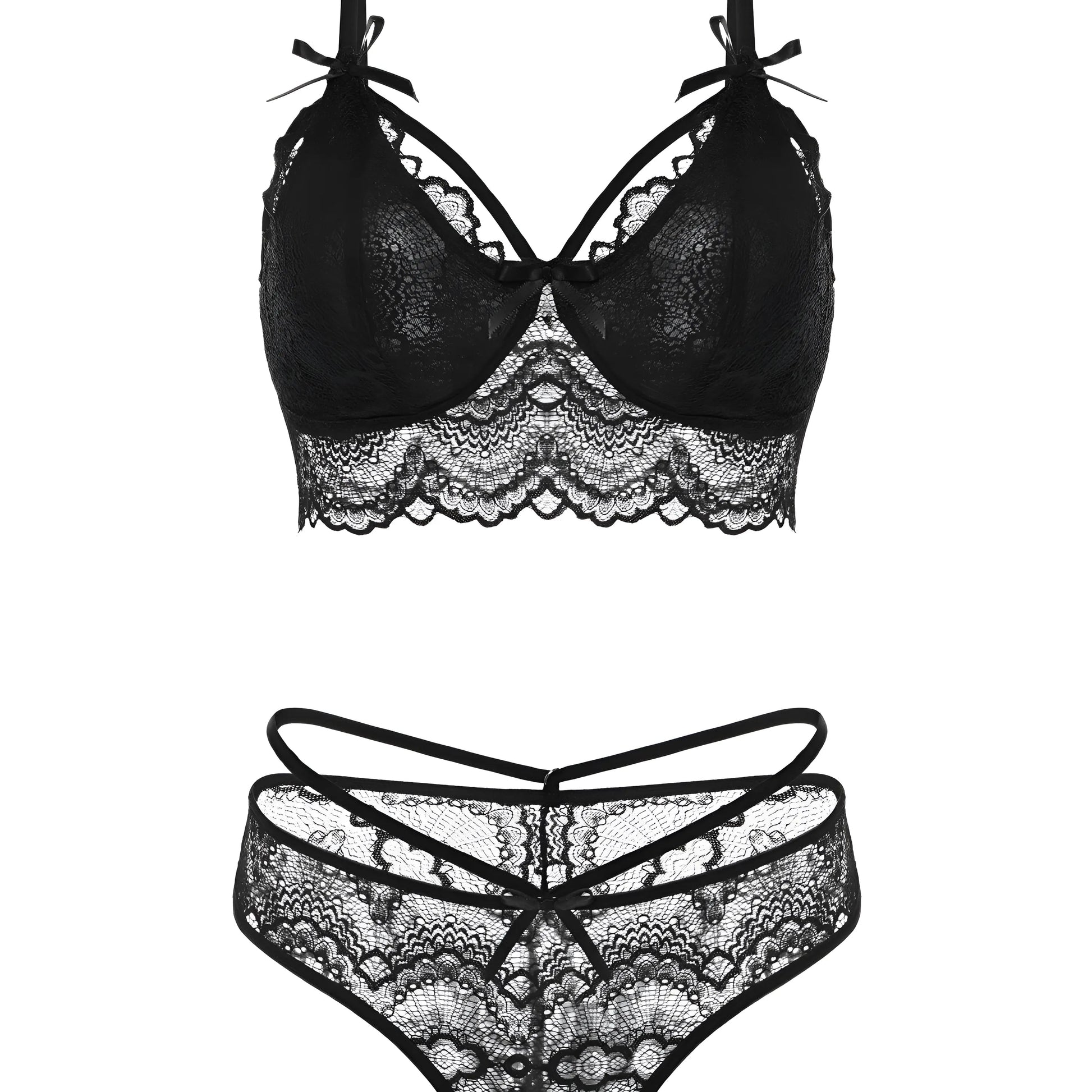  Lace Lingerie Set with Bralette