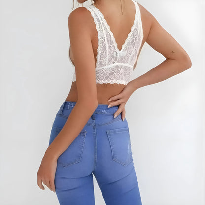  Lace Triangle Bralette