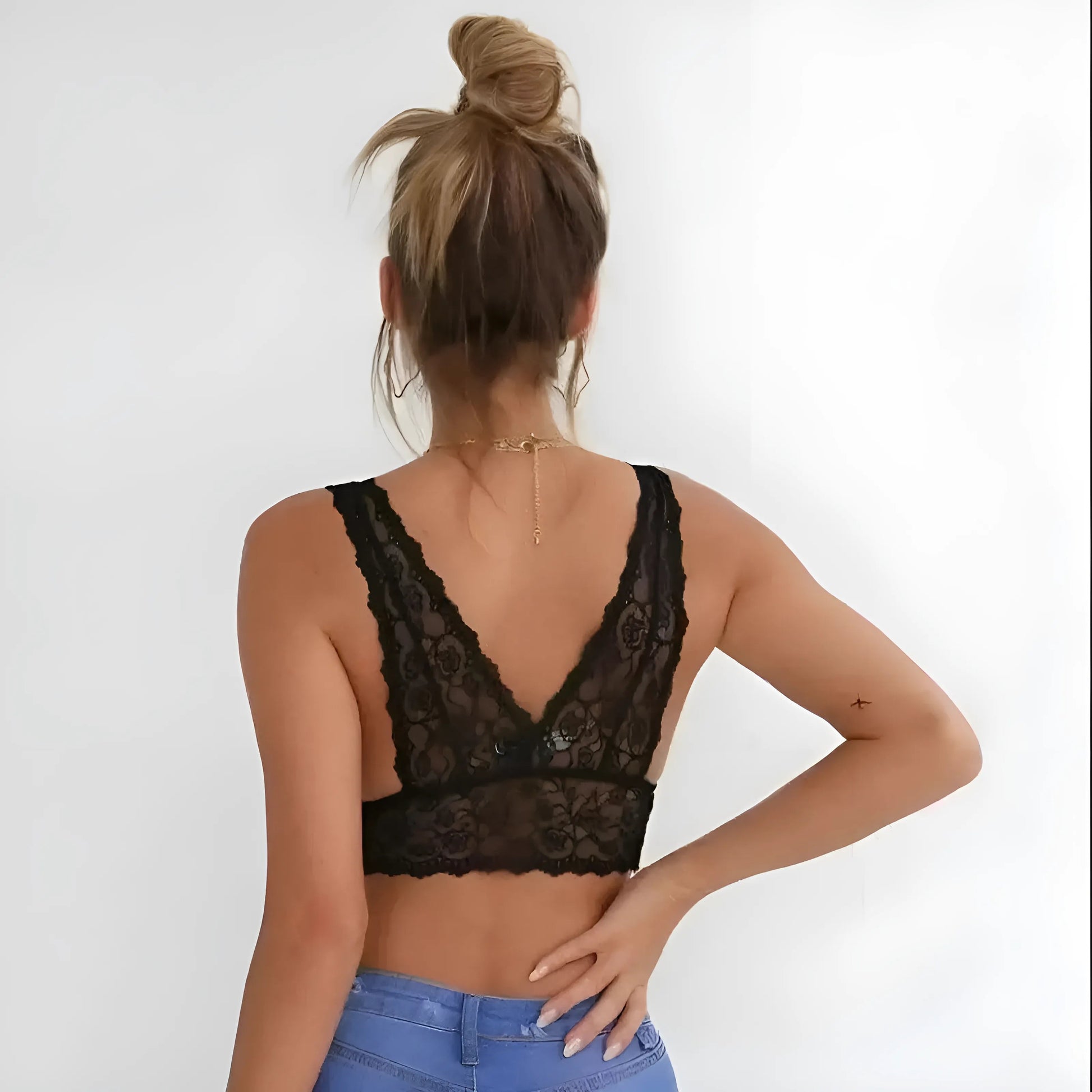  Lace Triangle Bralette