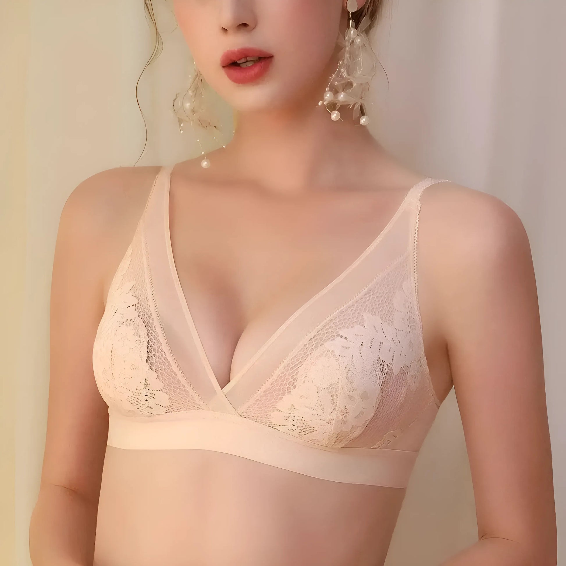  Lace Triangle Cup Bra