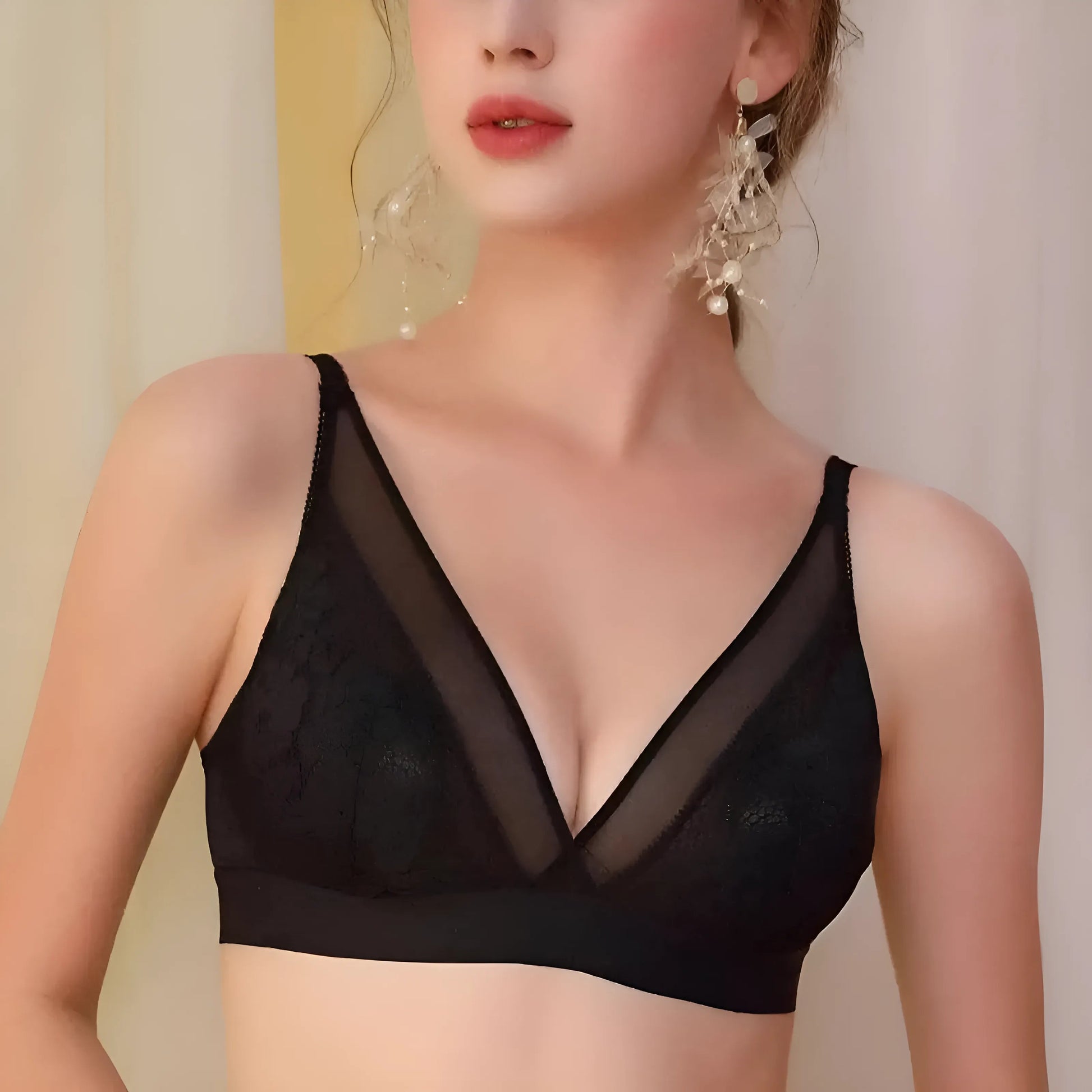  Lace Triangle Cup Bra