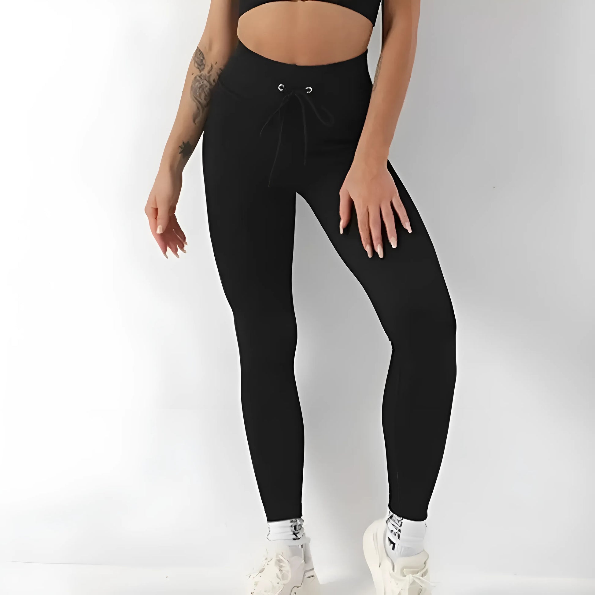  Legginsy sportowe w prążki