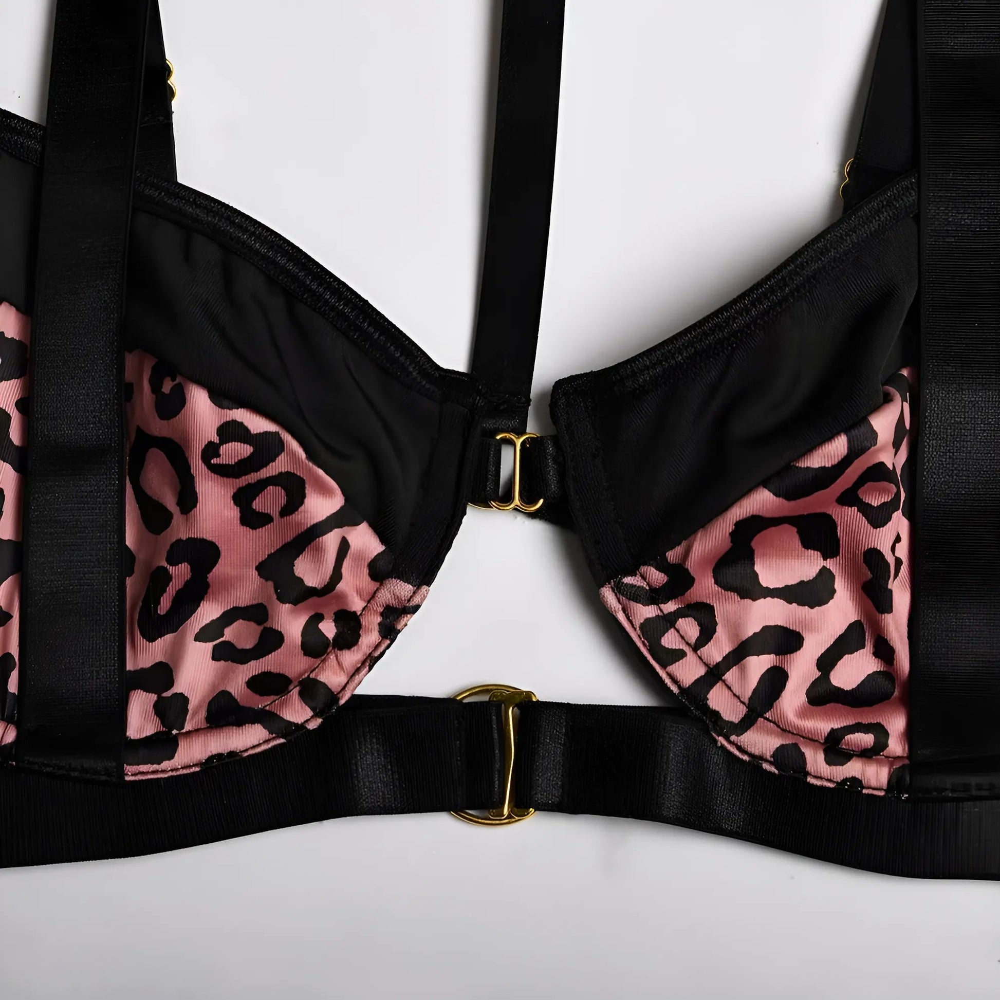  Leopard Print Lingerie Set