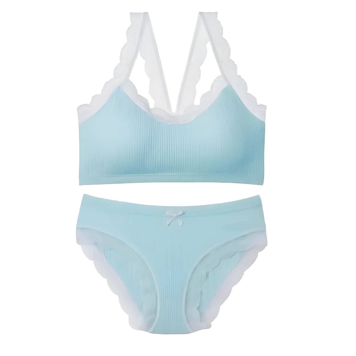 Light Blue Classic Lingerie Set