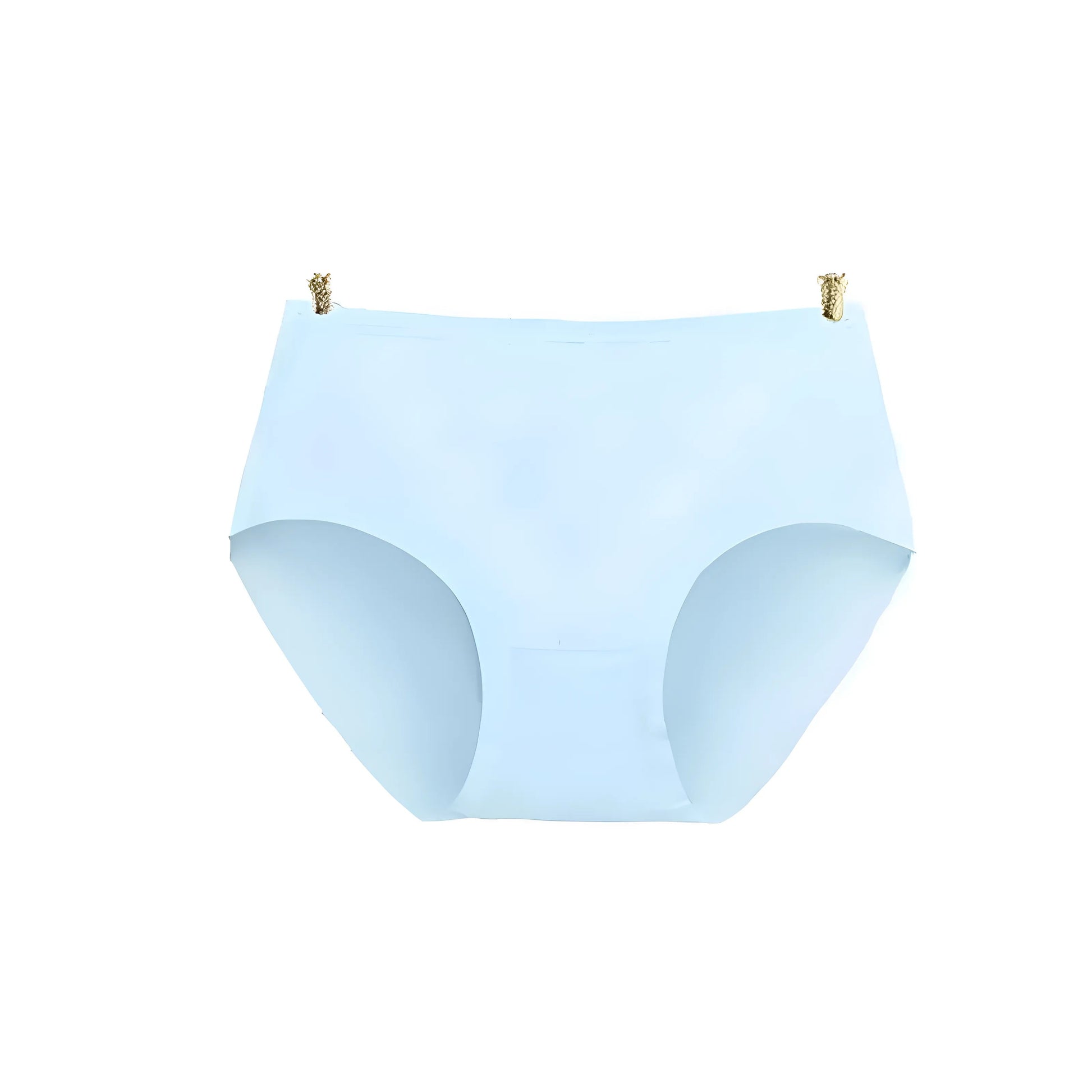 Light Blue Seamless High-Waisted Briefs