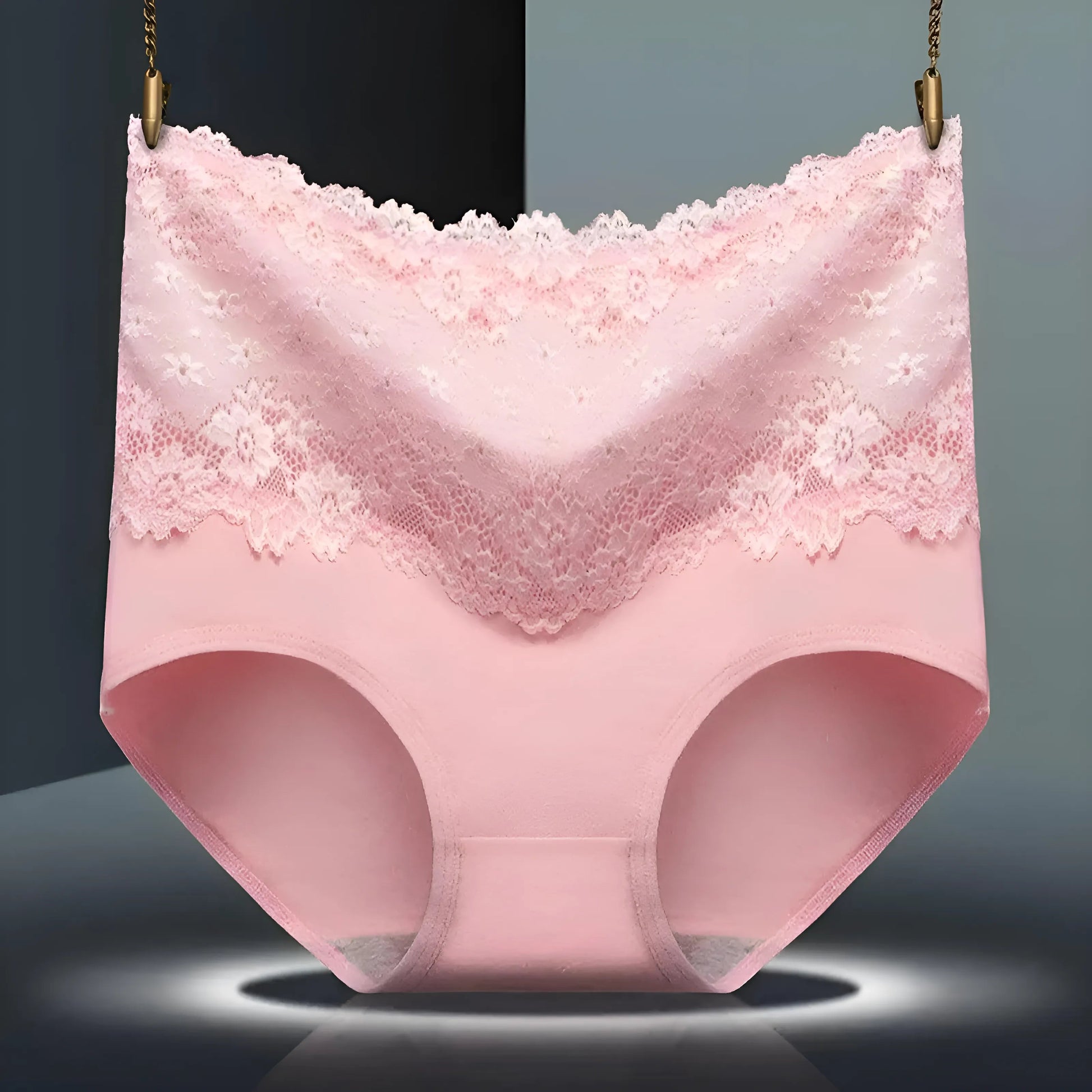 Light Pink Lace High-Waisted Knickers