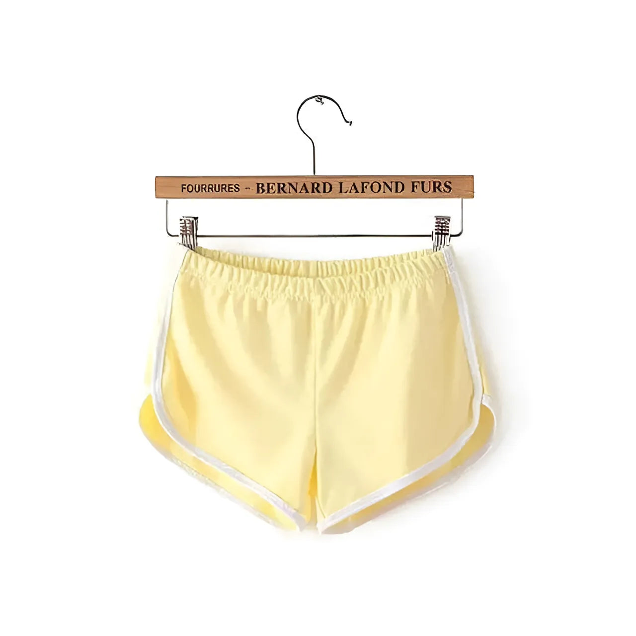 Light Yellow Sporty Sleep Shorts