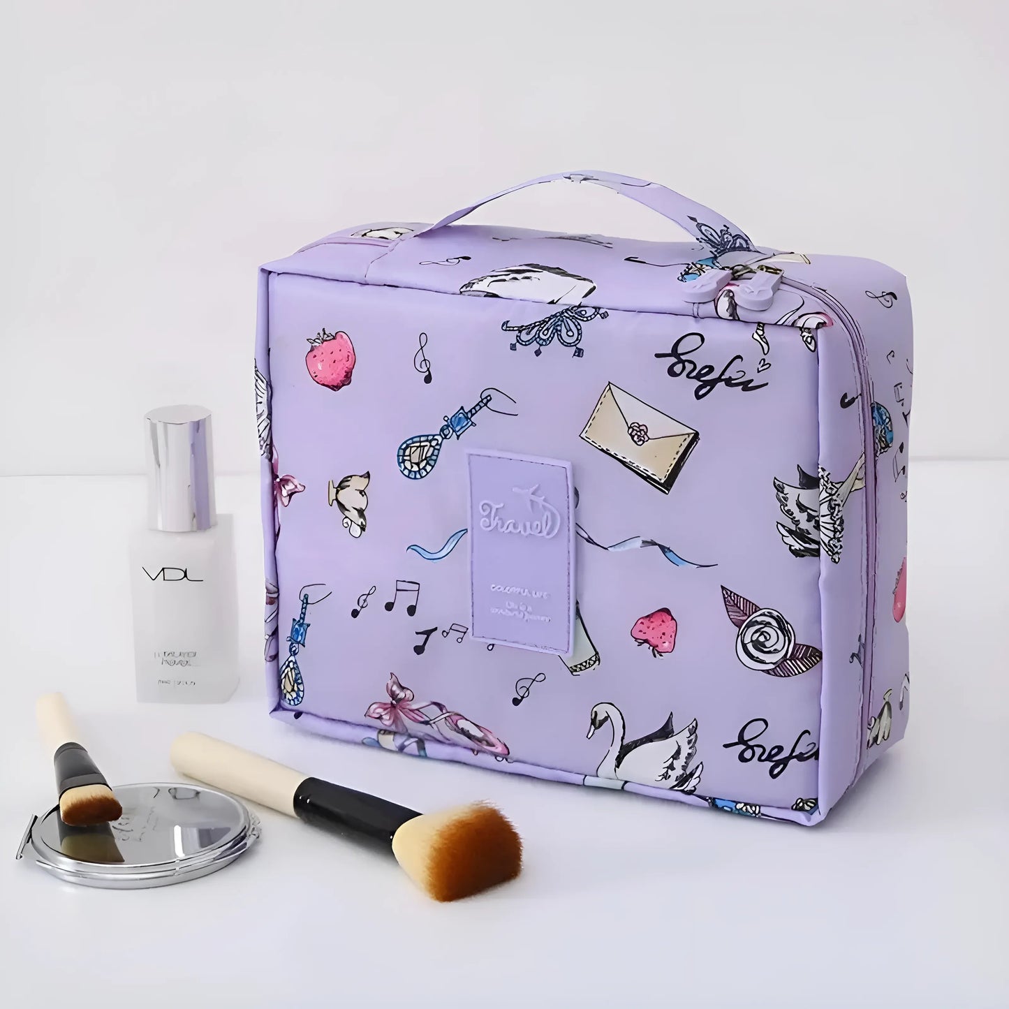 Lilac Multi-Functional Cosmetic Case - Vanity Box