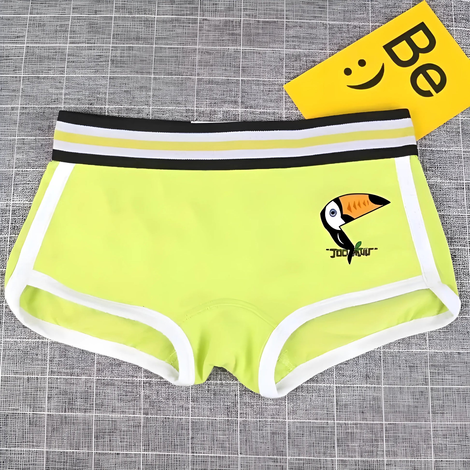 Lime Colourful Women's Boxer Shorts