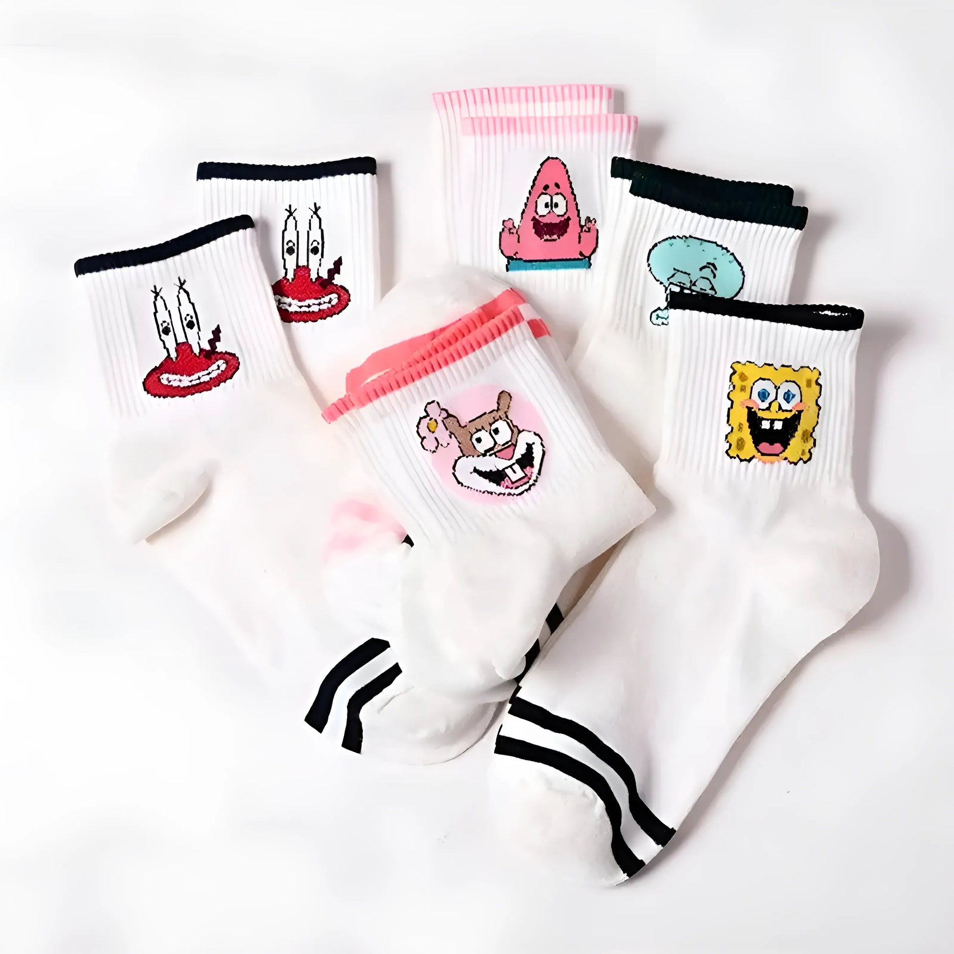  Long Cartoon Character Socks