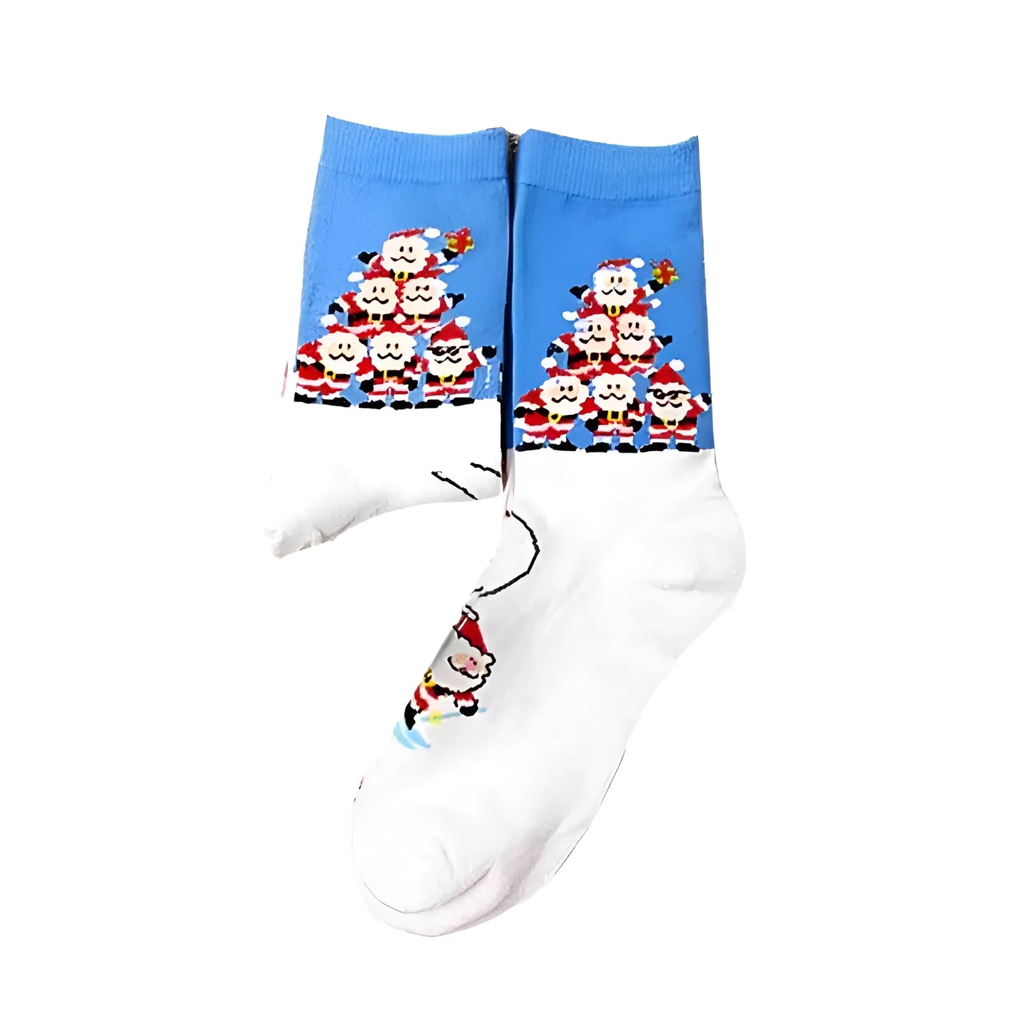  Long Christmas Patterned Socks